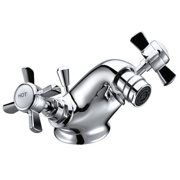 Just Taps Plus Nelson Monoblock Bidet Mixer With Pop Up Waste