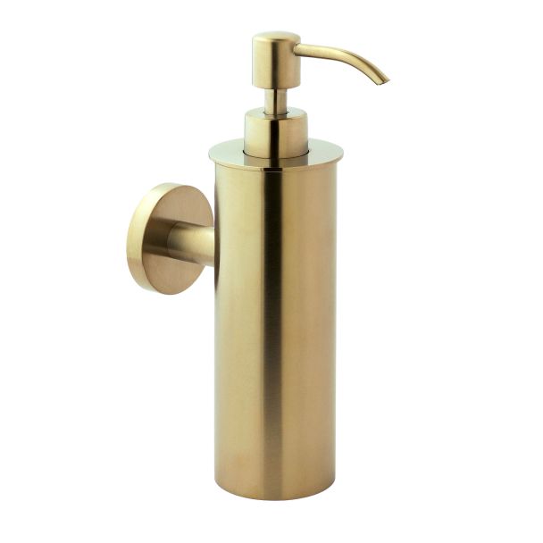 Just Taps VOS Soap Dispenser Wall Mounted Brushed Brass