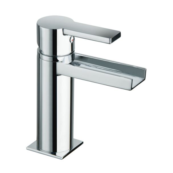 Just Taps Italia 150 Open Spout Single Lever Basin Mixer Without Pop Up Waste