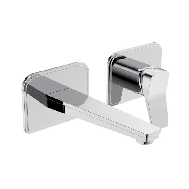 Just Taps Hix Chrome Single Lever Wall Mounted Basin Mixer