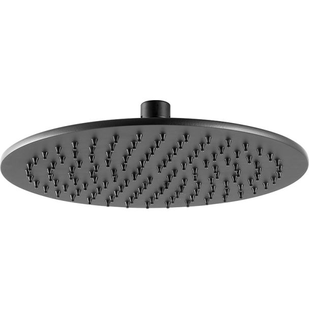 Just Taps VOS Matt Black Overhead shower 250mm