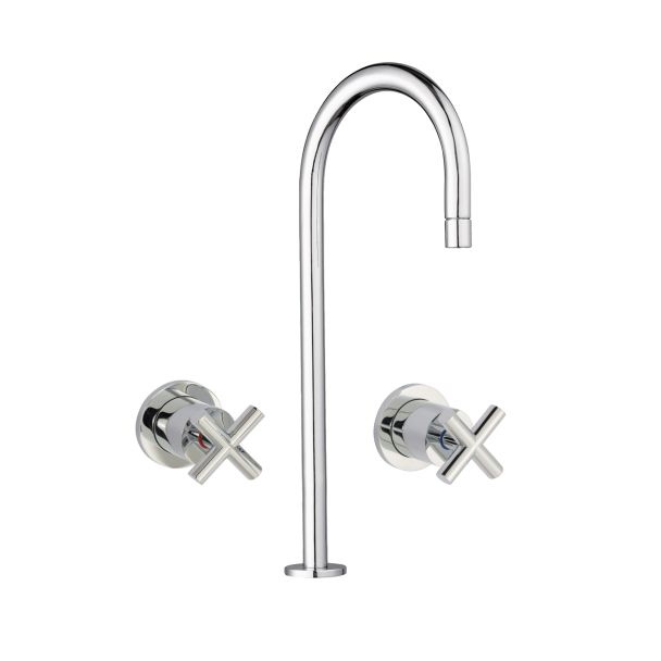 Just Taps Solex Deck Mounted Spout with Concealed Stop Valves