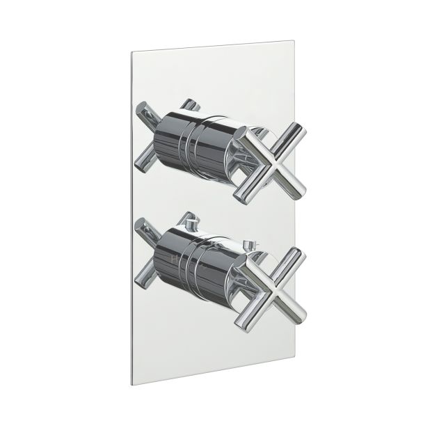 Just Taps Solex Thermostatic Concealed 3 Outlet Shower Valve