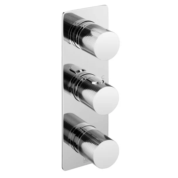 Just Taps Thermostatic concealed 3 outlet shower valve Chrome 64691CH