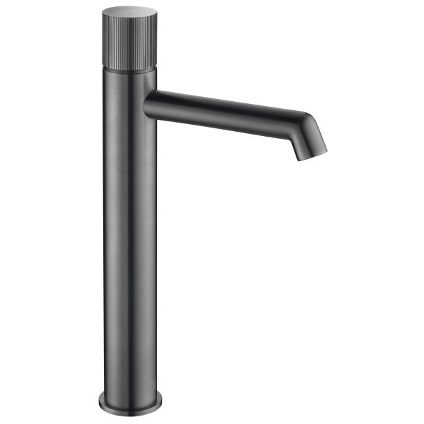 Just Taps Evo Tall Basin Mixer Brushed Black