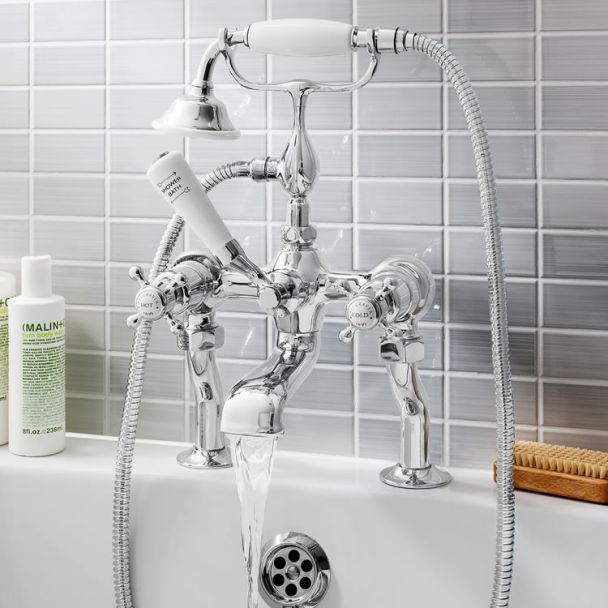 Crosswater Belgravia Crosshead Bath Shower Mixer with Kit