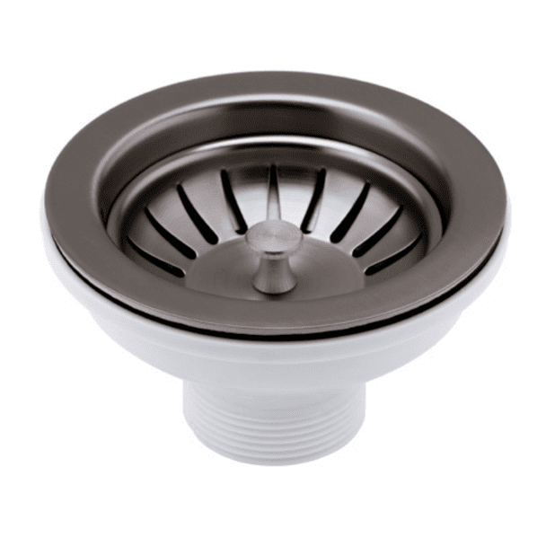 Just Taps Chrome Basket Strainer Kitchen Sink Waste 90mm