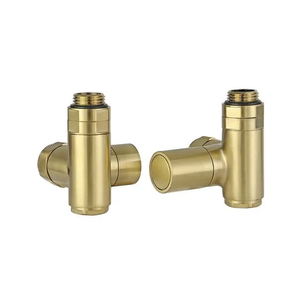 Just Taps Dual Fuel Radiator Valve Brushed Brass