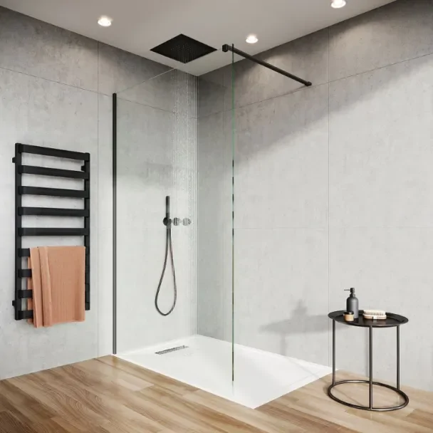 Crosswater Tranquil 380 Multi Flow Matt Black Recessed Shower Head