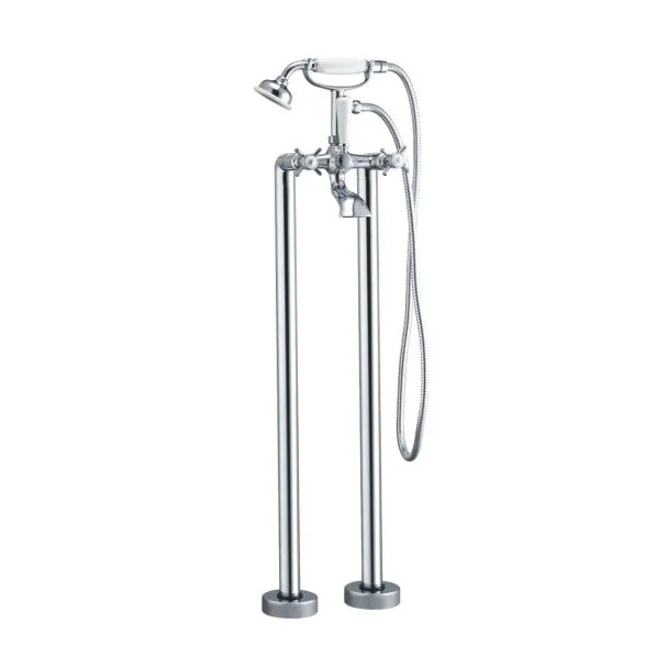 Just Taps Plus Nelson Floor Standing Bath Shower Mixer with Kit