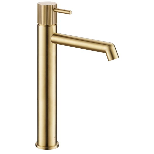 Just Taps Single lever tall basin mixer with lever Brushed Brass