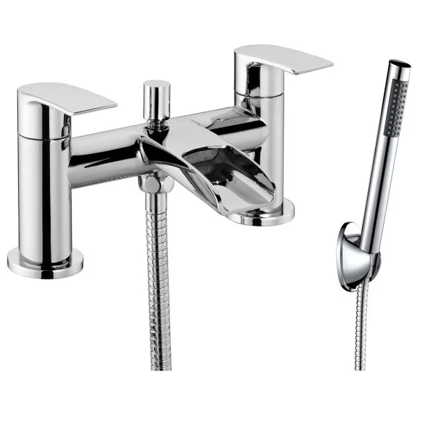 Just Taps Plus Ravina Deck Mounted Bath Shower Mixer With Kit