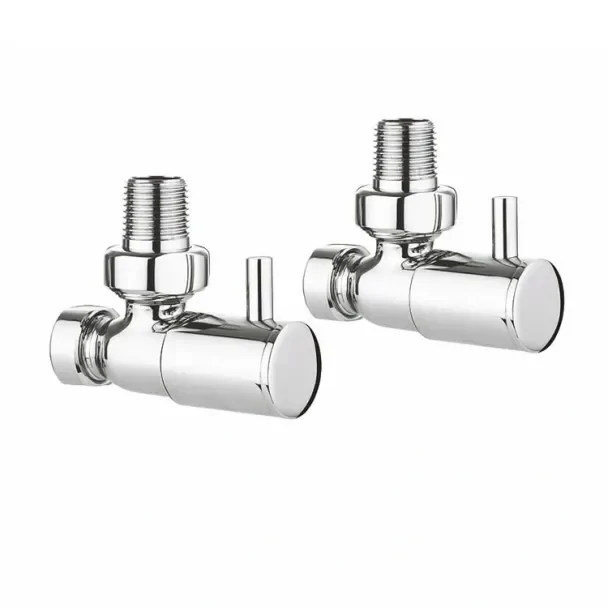 Crosswater Round Angled Manual Radiator Valves