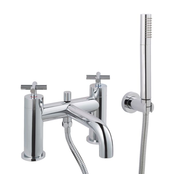 Just Taps Solex Deck Mounted Bath And Shower Mixer With Kit