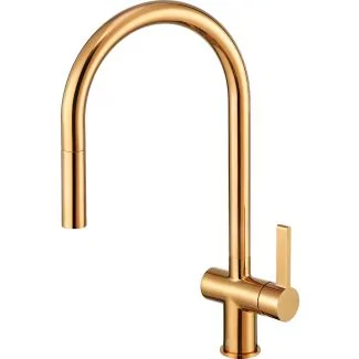 Just Taps Rose Gold Single Lever Sink Mixer with PULL OUT