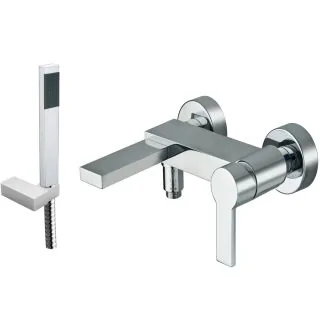 Just Taps Italia 150 Deck Mounted Bath Shower Mixer With Kit