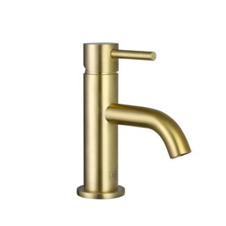 Just Taps Vos Brushed Brass Single Lever Mini Basin Mixer