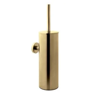 Just Taps VOS Toilet Brush Wall Mounted Brushed Brass