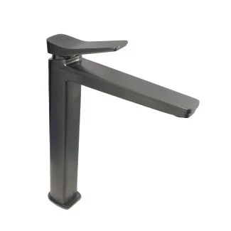 Just Taps HIX Single Lever Tall Basin Mixer Brushed Black