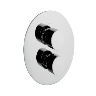 Just Taps Ovaline Concealed Single Outlet Thermostatic Shower Valve