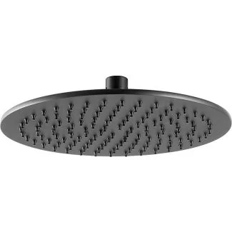 Just Taps VOS Matt Black Overhead shower 250mm