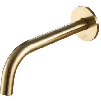 Just Taps VOS bath / Basin spout 200mm Brushed Brass