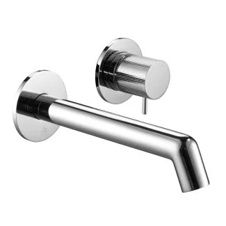 Just Taps Wall mounted basin mixer with lever Chrome