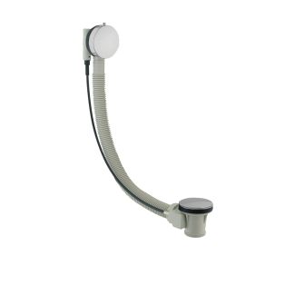 Just Taps Freeflow bath filler with pop up waste system, 60cm