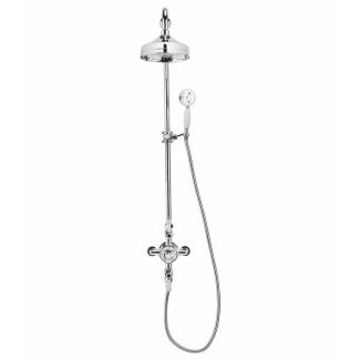 Crosswater Belgravia Exposed Shower Valve with 8" Fixed Head & Slider Rail