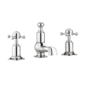 Crosswater Belgravia Crosshead Basin 3 Hole Set