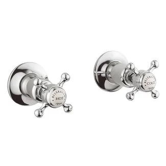 Crosswater Belgravia Crosshead Wall Stop Taps