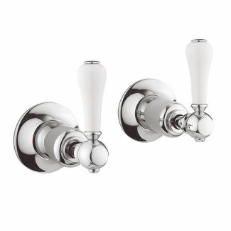 Crosswater Belgravia Lever Wall Stop Taps