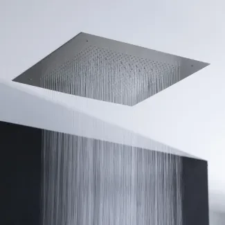 Crosswater Tranquil 380 Brushed Stainless Steel Recessed Shower Head