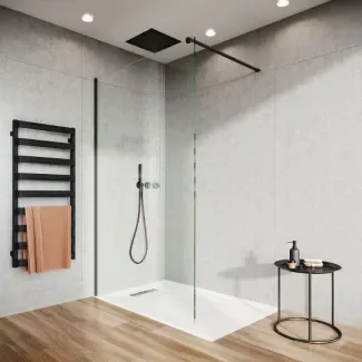 Crosswater Tranquil 380 Multi Flow Matt Black Recessed Shower Head