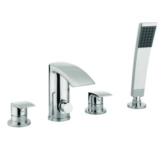 Crosswater Flow Bath Shower Mixer 4 Hole Set