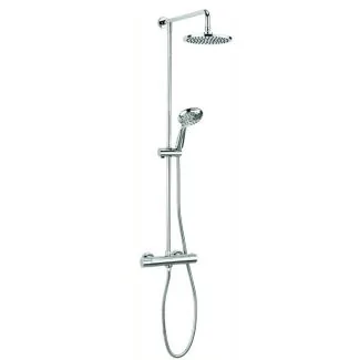 Crosswater Fusion Multifunction Thermostatic Shower Valve, Head & Kit