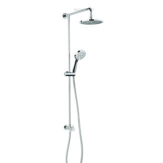 Crosswater Fusion Shower Diverter, Fixed Head & 3 Mode Handset