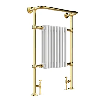 Just Taps Grosvenor Radiator Antique Brass 963 x 673 x 230