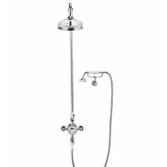 Crosswater Belgravia Shower Valve with 8" Fixed Head & Cradle