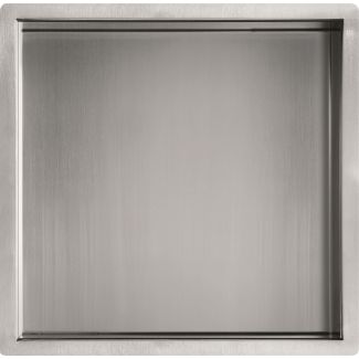 Just Taps Inox Brushed Stainless Steel Shower Niche 300×300