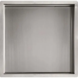 Just Taps Inox Brushed Stainless Steel Shower Niche 300×300