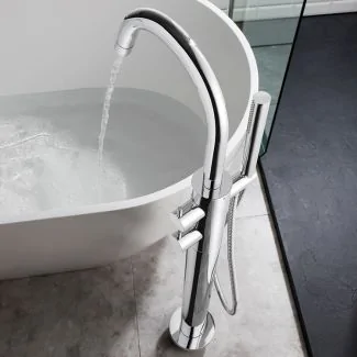 Crosswater Kai Lever Floorstanding Bath Shower Mixer with Kit