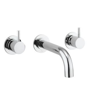 Crosswater MPRO Chrome Wall Mounted Bath 3 Hole Set