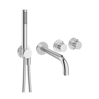 Crosswater Module Chrome 2 Handle Shower Valve, Spout & Handset