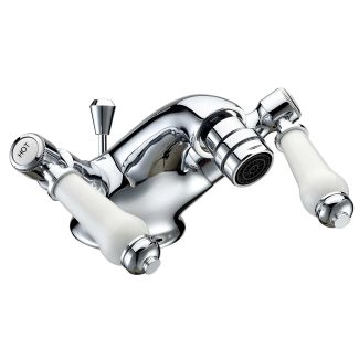 Just Taps Plus Sapphire Monoblock Bidet Mixer With Pop Up Waste