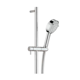 Just Taps Techno slide rail with pulse multi function shower handle and hower hose