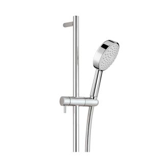 Just Taps Techno slide rail with pulse single function shower handle and shower hose