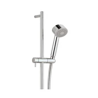 Just Taps Techno slide rail with single function shower handle and shower hose