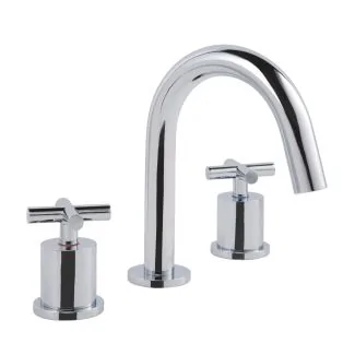 Just Taps Solex 3 Hole Deck Mounted Basin Mixer