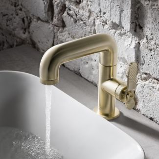 Crosswater Union Brushed Brass Mono Basin Mixer